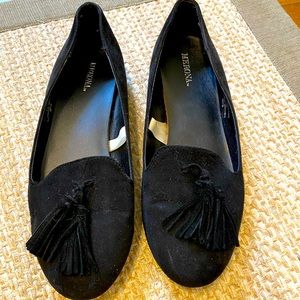Merona Black Smoking Slippers/Flats Size 8